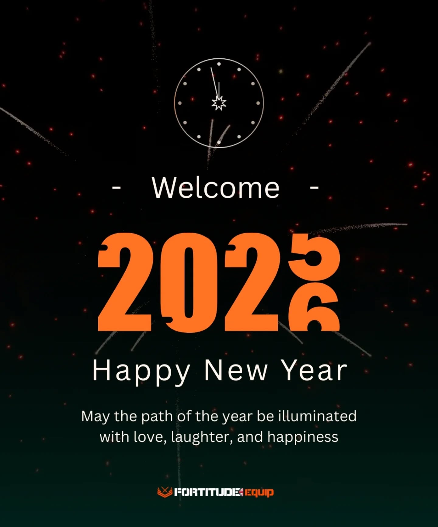 ✨ Welcome 2026! ✨
A new year means new goals, new opportunities, and fresh motivation to move forward stronger than ever.
May 2026 be filled with health, success, and achievements — both inside and outside the gym.
Thank you for being part of our journey. Let’s make this year count. 💪
Happy New Year from all of us at Fortitude Equip!
.
.
.
.
.
.
.
.
.
.
#HappyNewYear2026 #Welcome2026 #FortitudeEquip #NewBeginnings #FitnessGoals #ManchesterBusiness #ukfitness