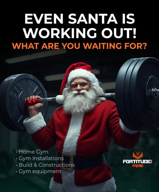 🎅💪 Even Santa is working out — what are you waiting for?
This Christmas, invest in your strength and start building the gym you’ve always wanted.

From home gyms to full gym builds, installations, and equipment, Fortitude is here to help you stay on track — even during the festive season.

📍 Based in Manchester
🇬🇧 Delivering and installing across the UK

Train strong. Build smart.
👉 www.fortitudeequip.com
.
.
.
.
.
.
..
.
.
.
.
.

#ChristmasFitness #FestiveGains #FortitudeEquip #HomeGymUK #ManchesterFitness #GymLife #StrengthGoals #UKFitness